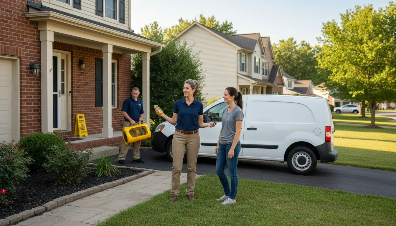 Water restoration image for Dehumidification And Cleanup Services in South Fulton, TN